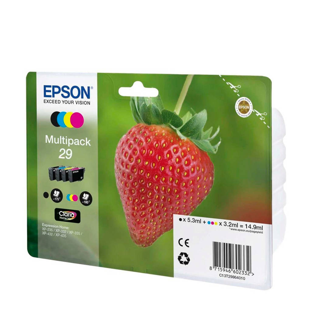 Epson T2986 MULTI BCMY inktcartri, Zwart/cyaan, geel, magenta