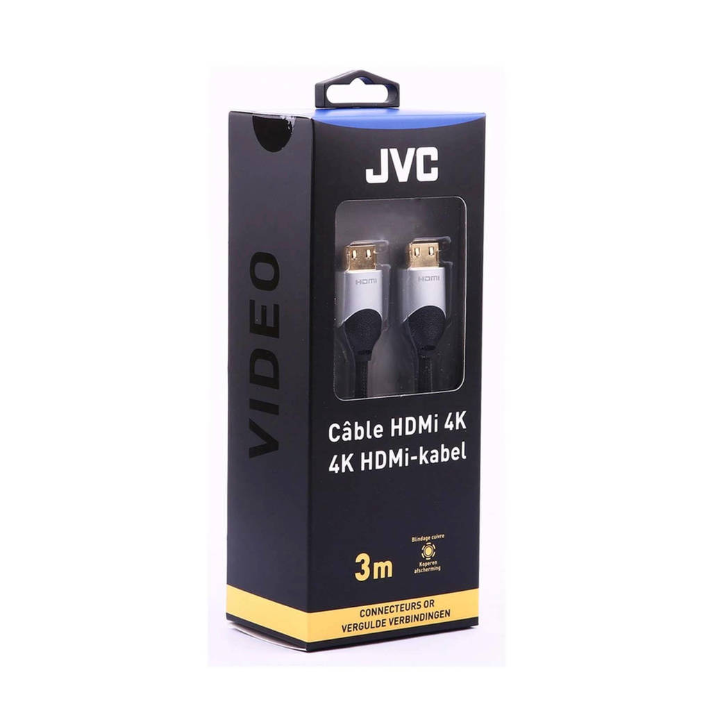 JVC 4K HDMI kabel 3 meter, Zwart