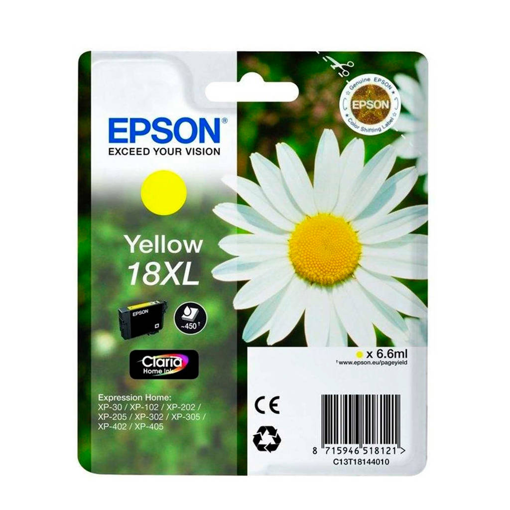 Epson C13T18144022 inktcartridge (geel), Geel