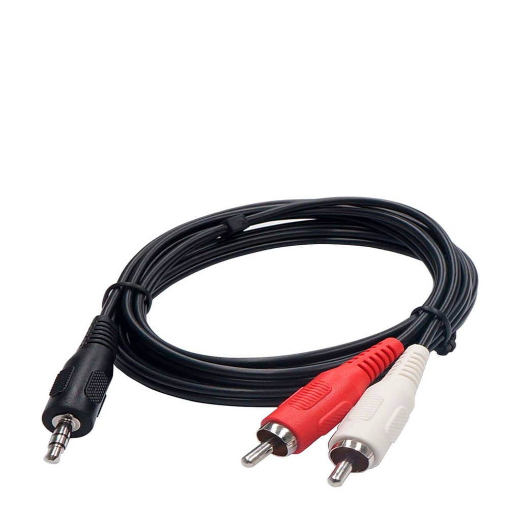 Temium audiokabel 2RCA (analoog), Zwart