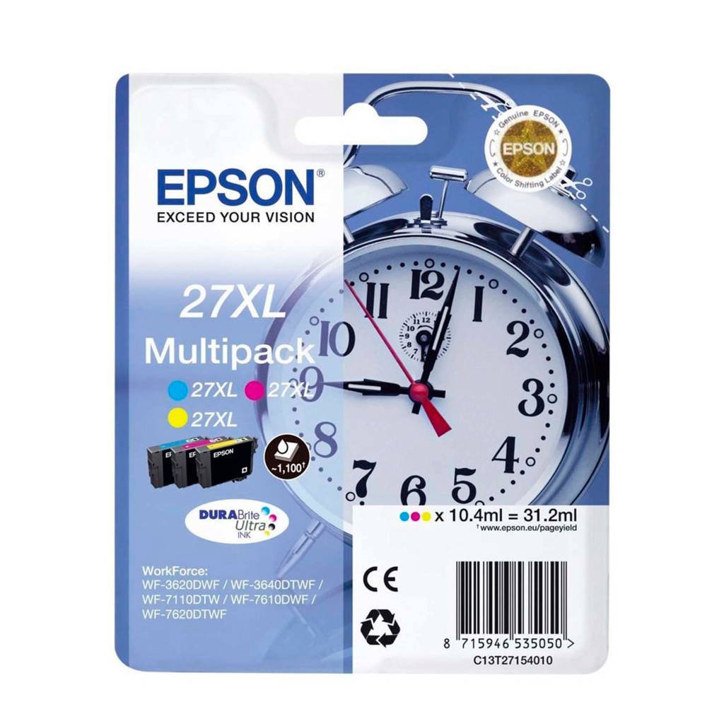 Epson PACK WEKKER 3CLT2715 Multipack, Geel, Cyaan en Magenta