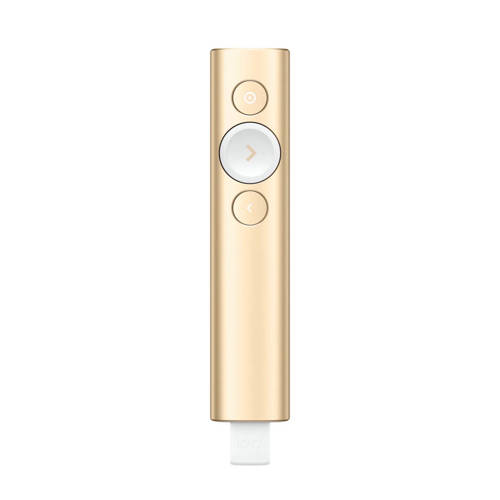 Logitech Spotlight Gold Presenter Bluetoothrf Goud logitech kopen in de aanbieding