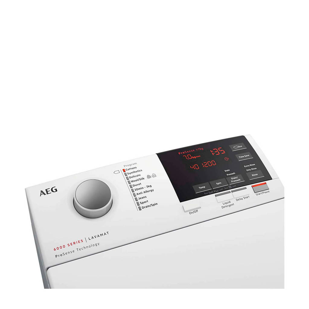Intentie tellen baden AEG L6TB73G bovenlader wasmachine | wehkamp