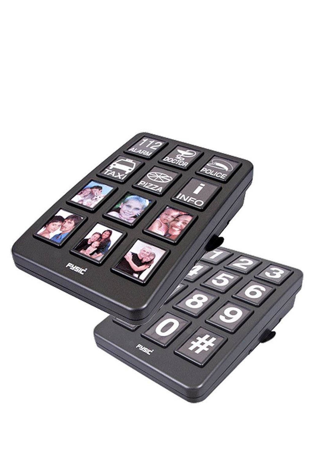 Fysic FX-500 Big Button telefoonkiezer, Zwart