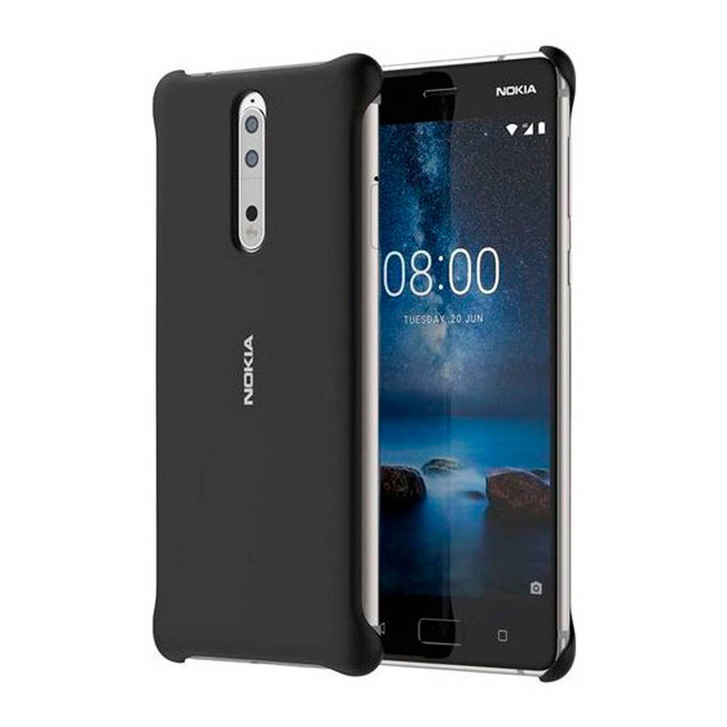 Nokia 8 Sirocco backcover, Zwart