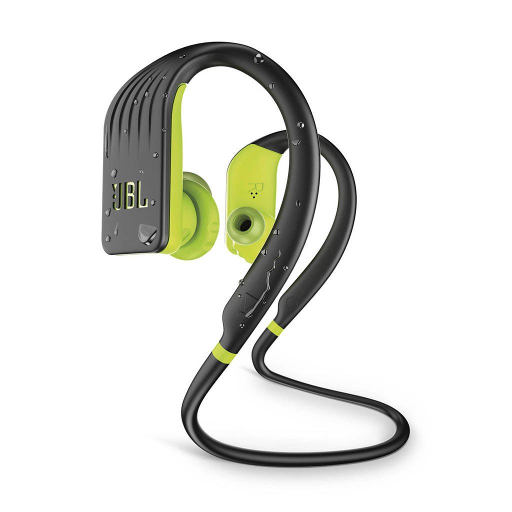 JBL in-ear bluetooth sport koptelefoon Endurance JUMP zwart-lime, Zwart-Lime