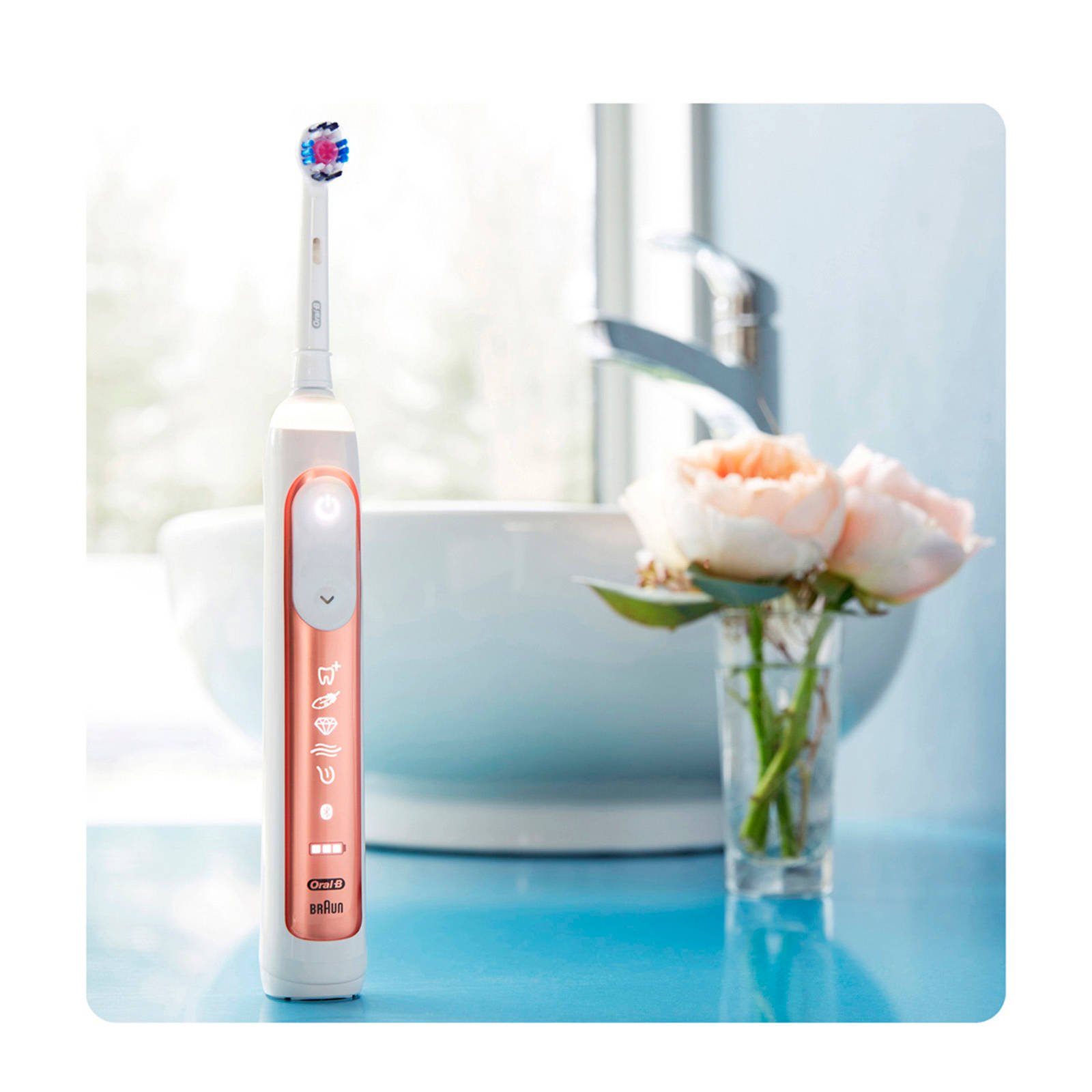 Oral-B Genius 10100S Elektrische Tandenborstel - Roségold | Wehkamp