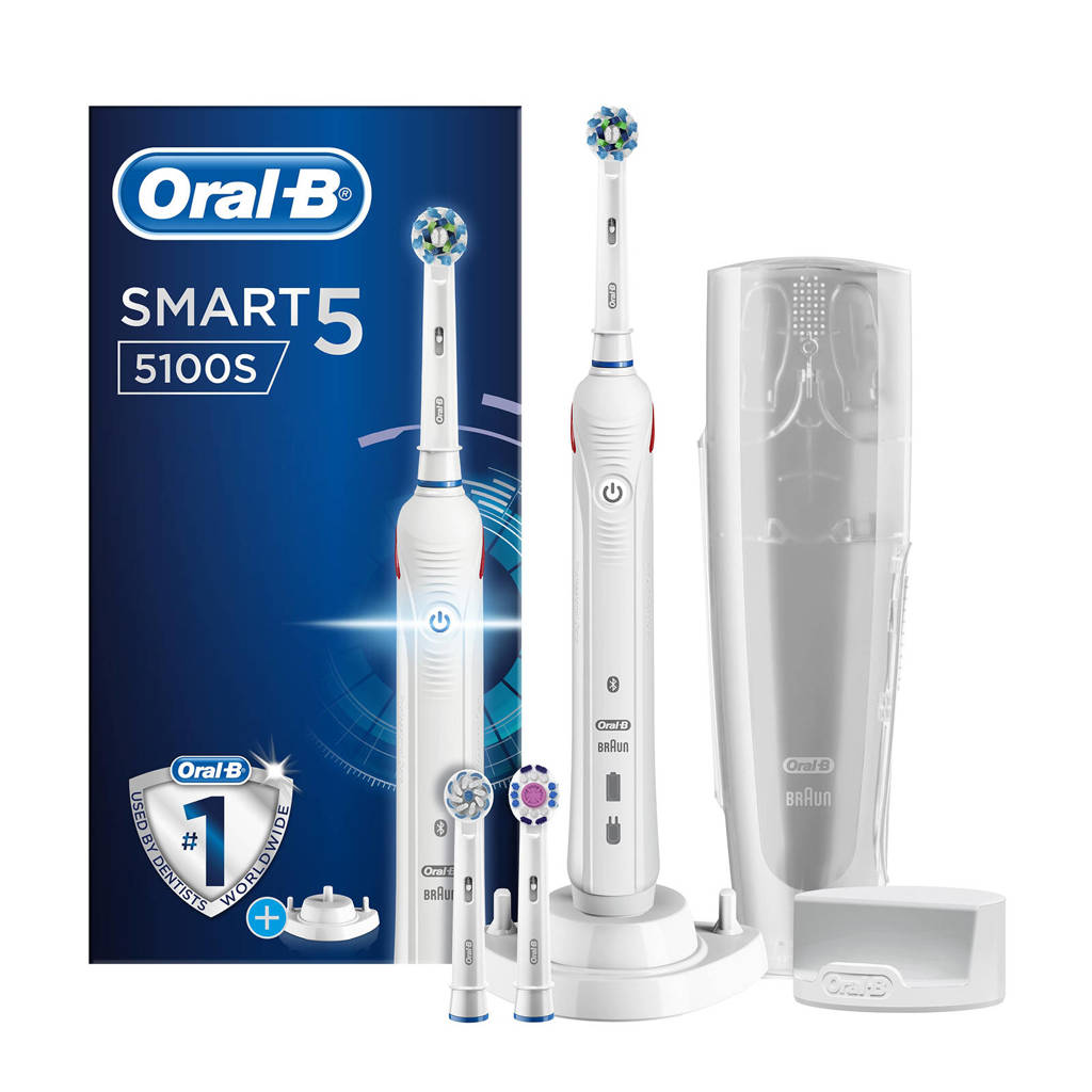 Oral-B  Smart 5100s elektrische tandenborstel - wit