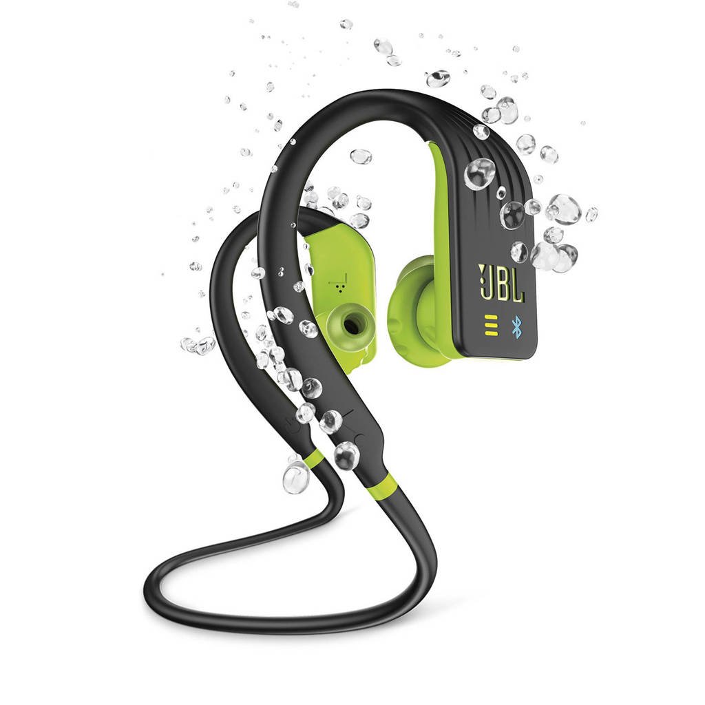 JBL in-ear bluetooth sport koptelefoon Endurance DIVE zwart-lime, Zwart-Lime