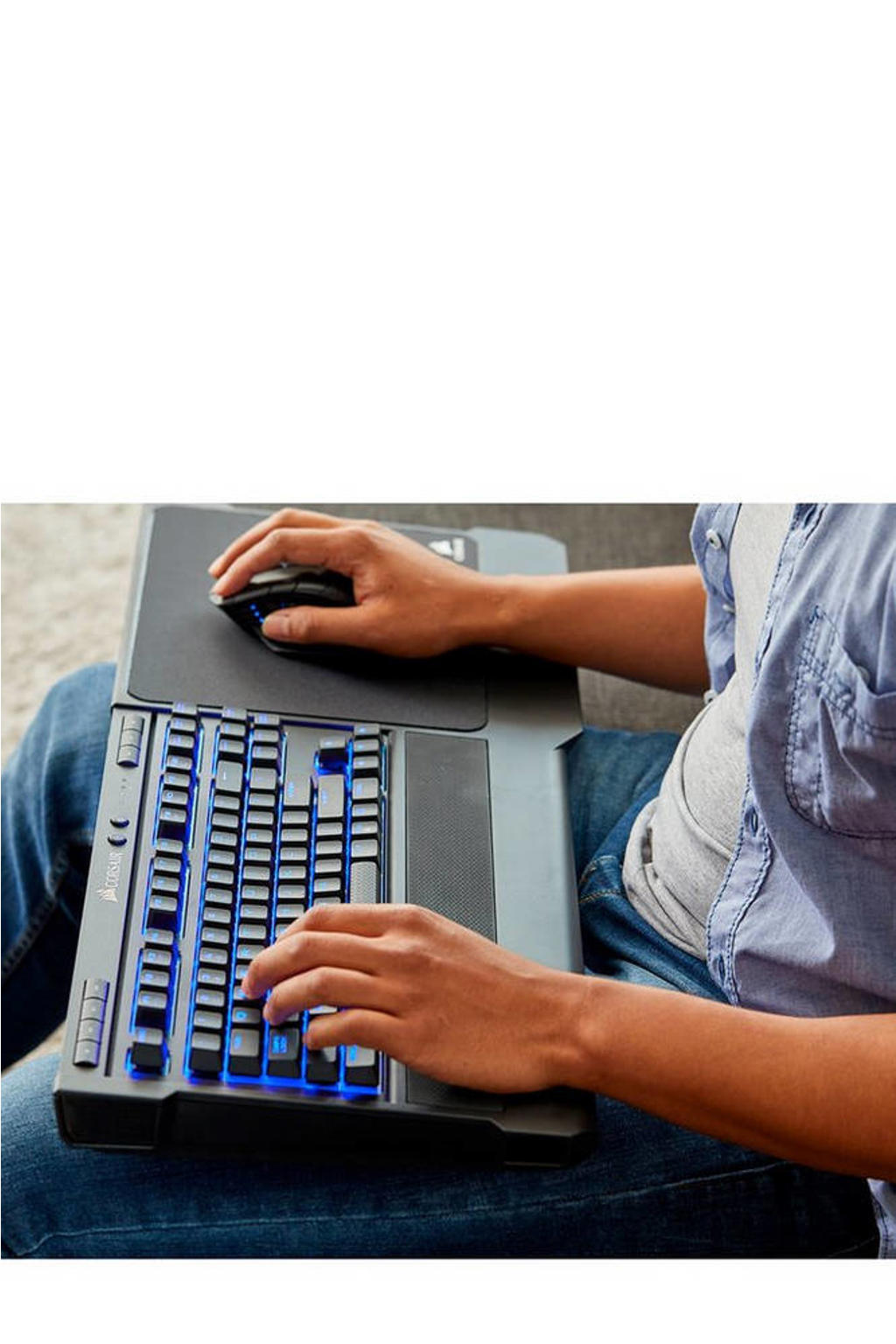 Corsair gaming lapboard | wehkamp