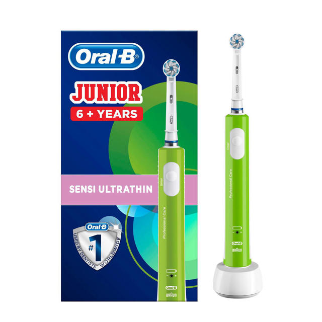 films Mail Wauw Oral-B JUNIOR 6+ GREEN Junior 6+ Jaar elektrische tandenborstel | wehkamp