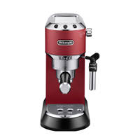 De’Longhi Dedica EC685.R espressomachine, Zwart, Rood, Roestvrijstaal