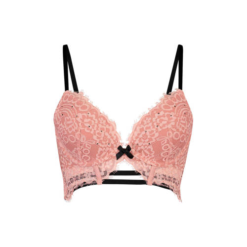 Hunkemoller Voorgevormde Push Up Beugelbh Jaida Roze hunkemoller kopen in de aanbieding