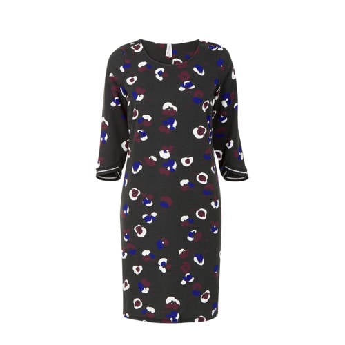 Miss Etam Regulier Jurk Met Print Zwart miss etam kopen in de aanbieding
