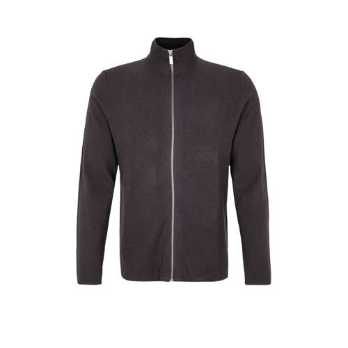 Soliver Black Label Vest Met Wol Antraciet soliver black label kopen in de aanbieding