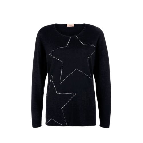 Triangle Trui Met Studs Zwart triangle kopen in de aanbieding