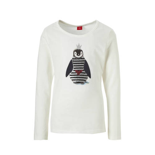 Soliver Longsleeve Met Pailletten Offwhite soliver kopen in de aanbieding Soliver Longsleeve Met Pailletten Offwhite soliver kopen in de aanbieding