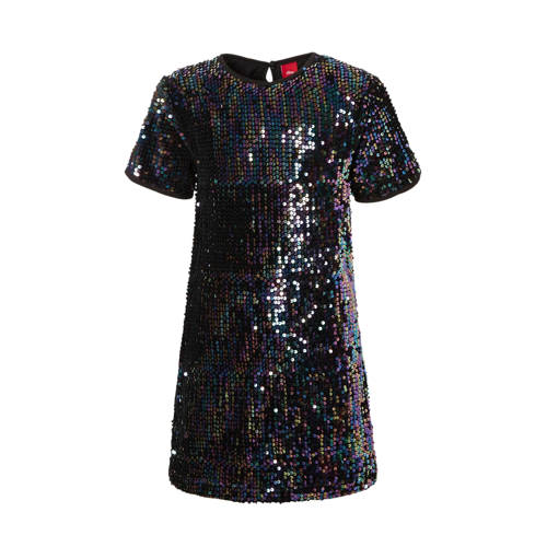 Soliver Paillettenjurk Zwart soliver kopen in de aanbieding