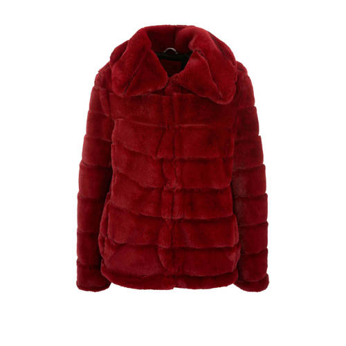 Soliver Jas Imitatiebont Rood soliver kopen in de aanbieding