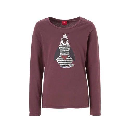 Soliver Longsleeve Met Pailletten Paars soliver kopen in de aanbieding Soliver Longsleeve Met Pailletten Paars soliver kopen in de aanbieding