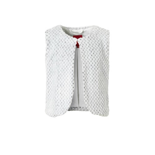 Soliver Imitatiebont Gilet Wit soliver kopen in de aanbieding