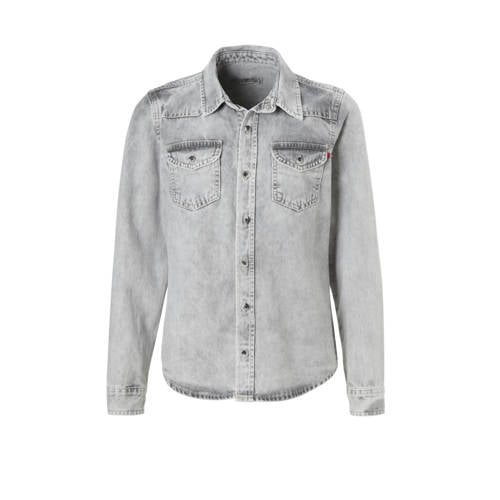 Ltb Slim Fit Denim Overhemd Rohan Lichtgrijs ltb kopen in de aanbieding