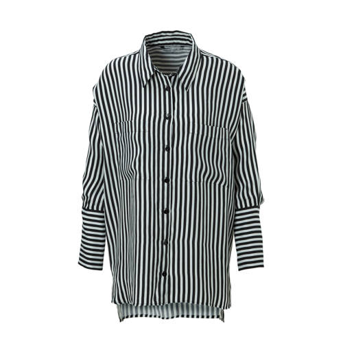 Summum Woman Gestreepte Oversize Blouse summum woman kopen in de aanbieding