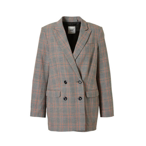 Summum Woman Geruite Double Breasted Blazer summum woman kopen in de aanbieding Summum Woman Geruite Double Breasted Blazer summum woman kopen in de aanbieding