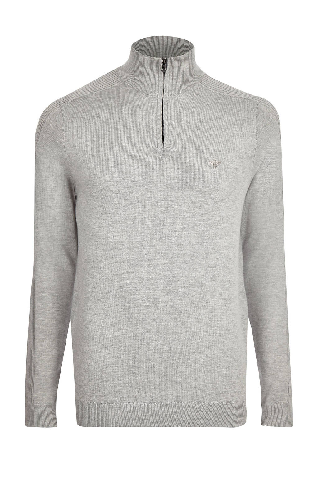 River Island trui met rits, Grijs