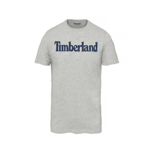 Timberland T Shirt Met Print Grijs timberland kopen in de aanbieding