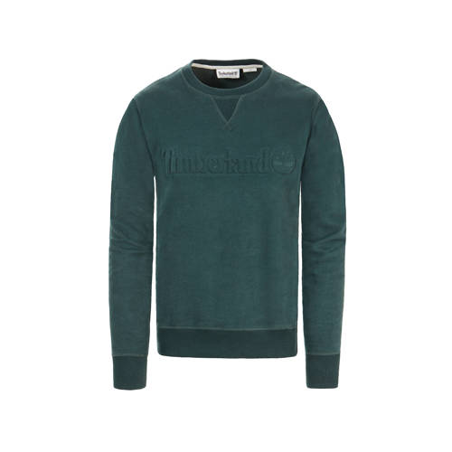 Timberland Sweater Met Logo Donkergroen timberland kopen in de aanbieding