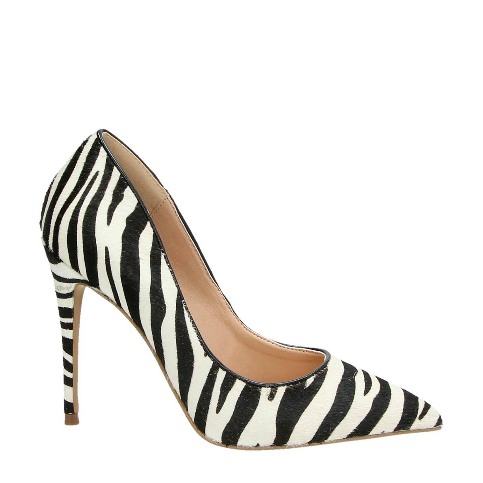 Steve Madden Daisie leren pumps met zebraprint | wehkamp