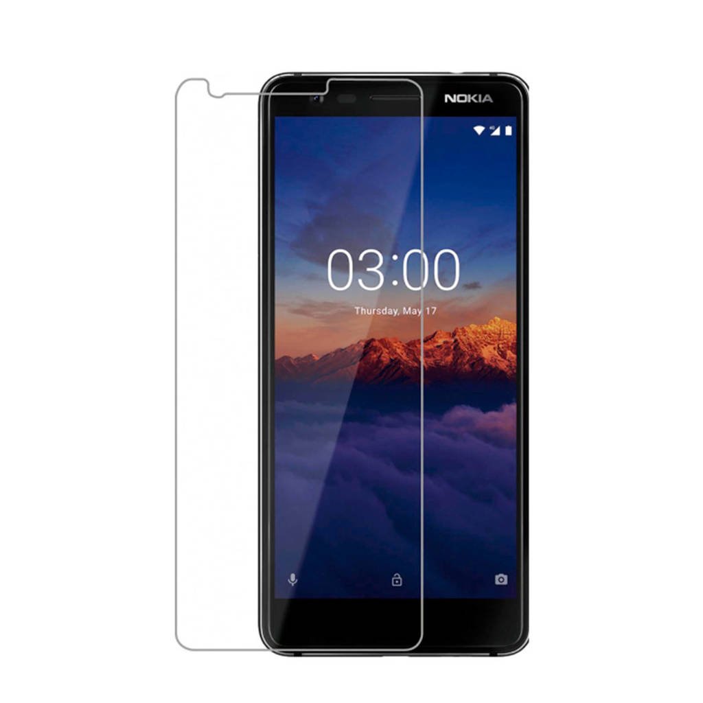 Azuri Nokia 3.1 screenprotector, doorzichtig