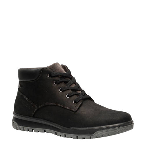 Scapino Hush Puppies Nubuck Leren Veterboots Zwart scapino kopen in de aanbieding Scapino Hush Puppies Nubuck Leren Veterboots Zwart scapino kopen in de aanbieding