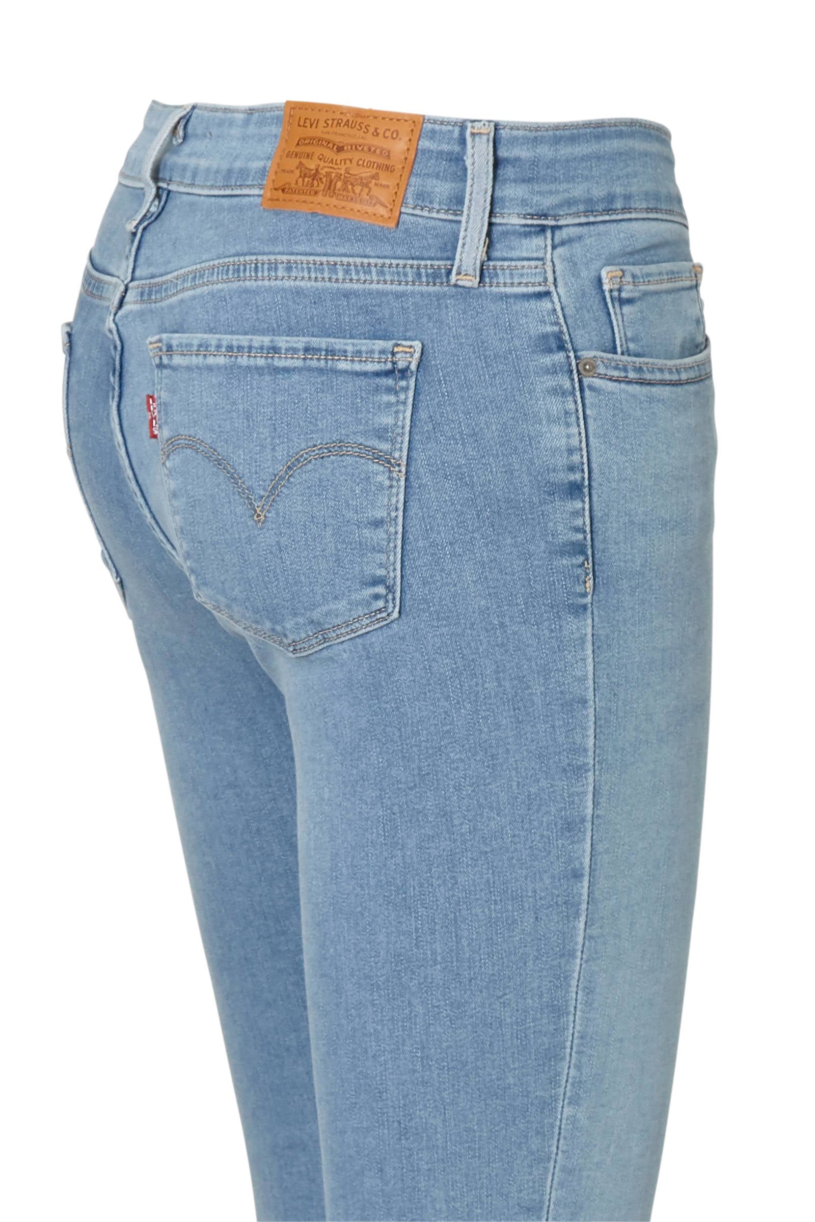 Levi's 711 skinny jeans blauw | wehkamp