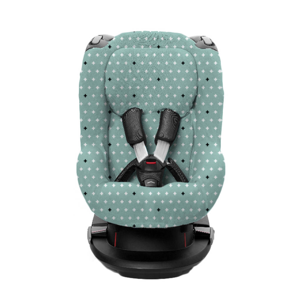 Briljant Baby autostoelhoes 1+ rugsteun crizz crozz stonegreen interlock, Groen