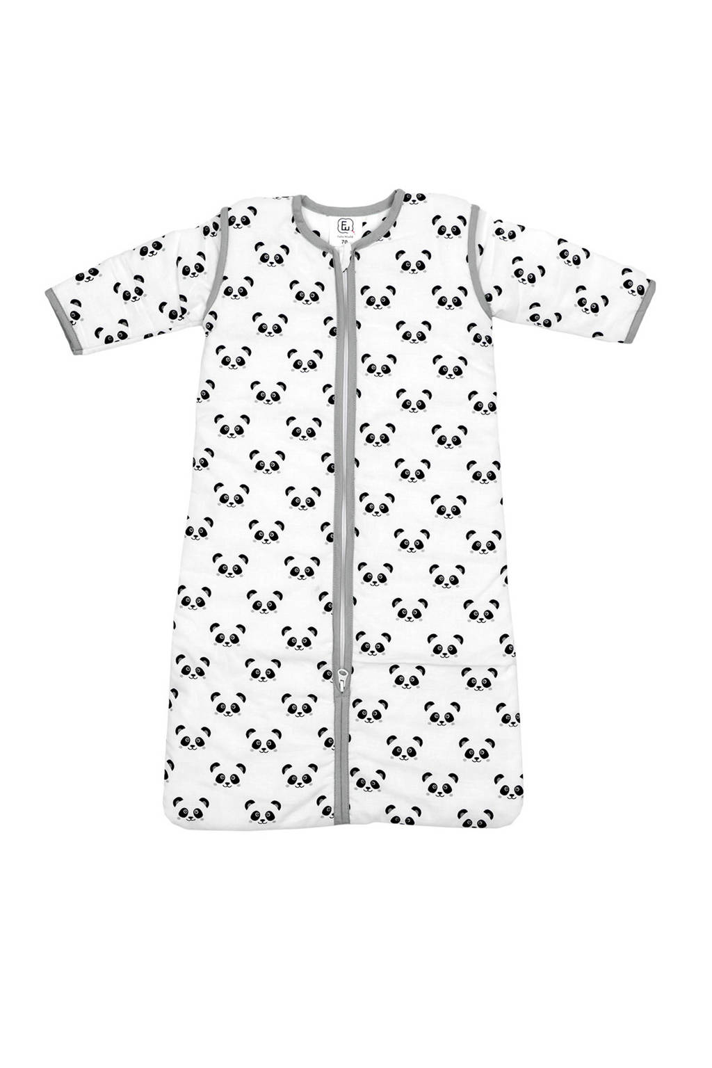 Panda Dreams slaapzak winter 90 cm panda grijs, 6-12 maand, Wit/grijs