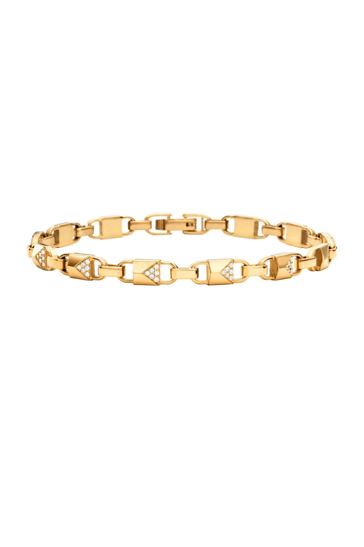 Michael Kors zilveren armband Mercer Link goudkleurig - MKC1004AN710 wehkamp