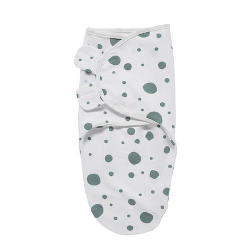 Meyco Dots Inbakerdoek 0 3 Mnd Witstone Green meyco kopen in de aanbieding