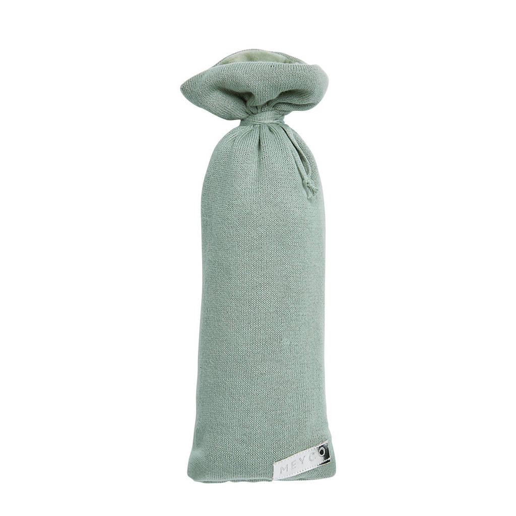 Meyco Knit Basic kruikenzak stone green, Groen