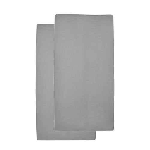 Meyco katoenen hoeslaken ledikant 60x120 cm (set van 2) afbeelding