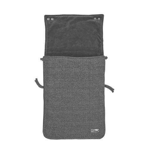 Meyco Knit Basic deluxe voetenzak groep 0 antraciet afbeelding