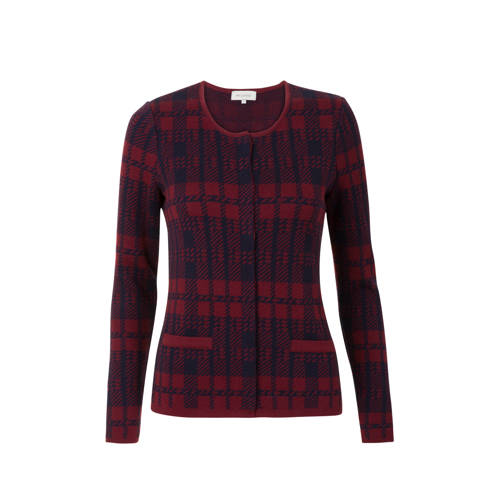 Promiss Geruite Vest Rood promiss kopen in de aanbieding