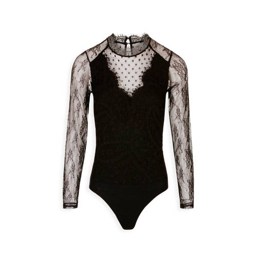 Morgan Body Met Kant Zwart morgan kopen in de aanbieding