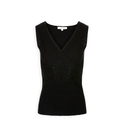 Morgan Mouwloze Top Zwart morgan kopen in de aanbieding