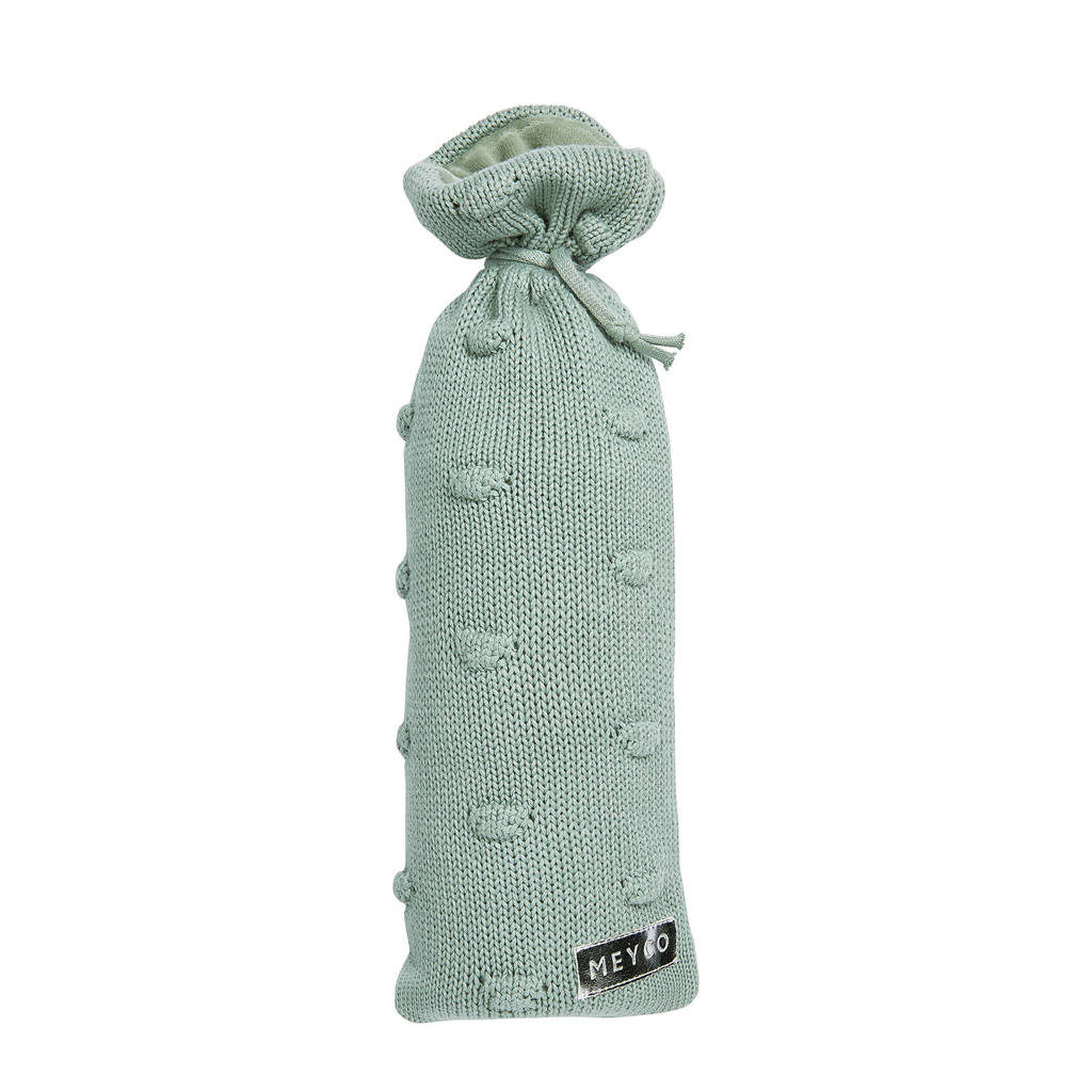Meyco Silverline Knots kruikenzak stone green, Groen