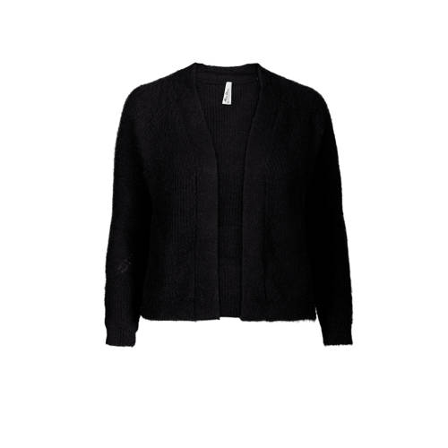 Miss Etam Regulier Fluffy Vest Zwart miss etam kopen in de aanbieding