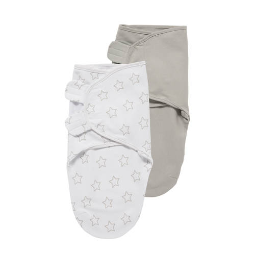 Meyco Starts Inbakerdoek 4 6 Mnd Set Van 2 Witlichtgrijs meyco kopen in de aanbieding