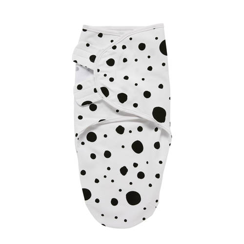 Meyco Dots Inbakerdoek 0 3 Mnd Witzwart meyco kopen in de aanbieding