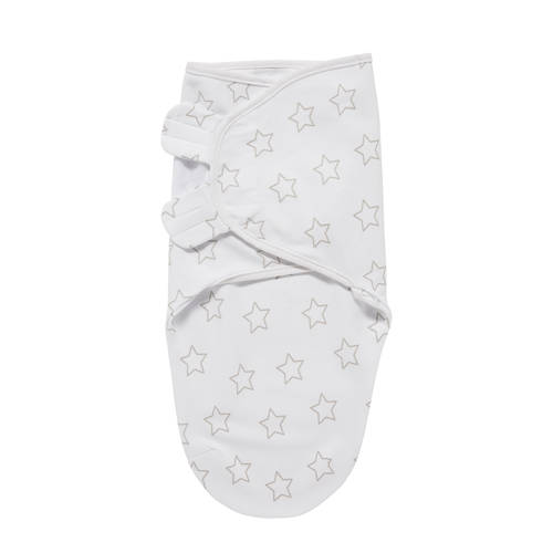Meyco Stars Inbakerdoek 0 3 Mnd Witgrijs meyco kopen in de aanbieding